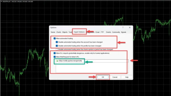 Figure 12: How to configure settings before using EA